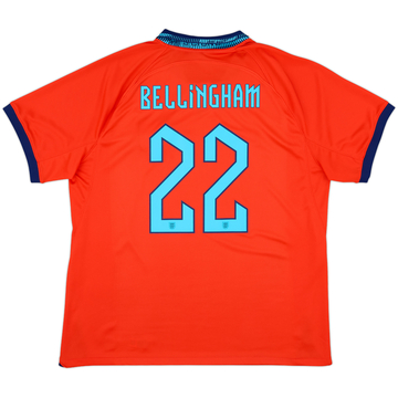 2022-23 England Away Shirt Bellingham #22 - 10/10 - (XL)