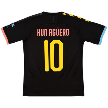 2019-20 Manchester City Away Shirt Kun Aguero #10 - 9/10 - (S)