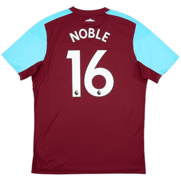 2017-18 West Ham Home Shirt Noble #16 - 10/10 - (XL)