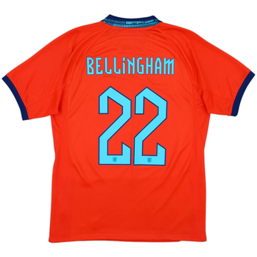 2022-23 England Away Shirt Bellingham #22 - 8/10 - (M)