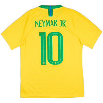 2018-19 Brazil Authentic Home Shirt Neymar Jr #10 - 9/10 - (M)