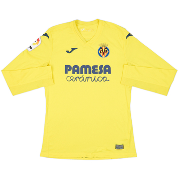2020-21 Villarreal Home L/S Shirt - 8/10 - (M)