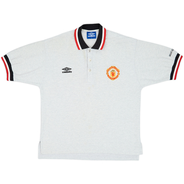 1996-97 Manchester United Umbro Polo Shirt - 6/10 - (M)
