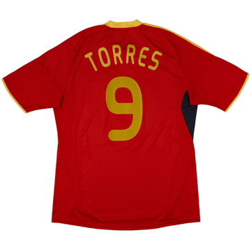 2009 Spain Home Shirt Torres #9 - 8/10 - (XL)