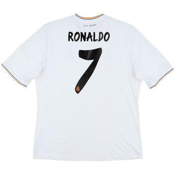 2013-14 Real Madrid Home Shirt Ronaldo #7 - 6/10 - (XL)