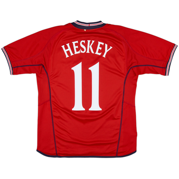 2002-04 England Away Shirt Heskey #11 - 8/10 - (M)