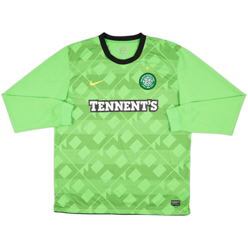 2010-11 Celtic Away L/S Shirt - 9/10 - (XL)