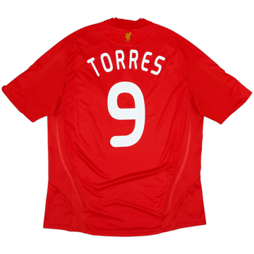 2008-10 Liverpool Home Shirt Torres #9 - 7/10 - (XL)