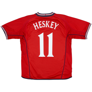 2002-04 England Away Shirt Heskey #11 - 7/10 - (M)