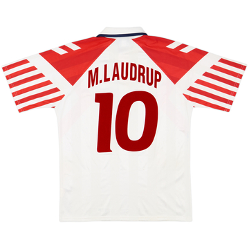 1992-94 Denmark Away Shirt M.Laudrup #10 - 8/10 - (L)