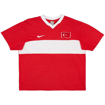 2008-10 Turkey Basic Home Shirt - 8/10 - (XL)