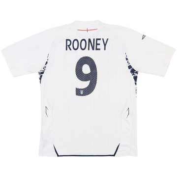 2007-09 England Home Shirt Rooney #9 - 6/10 - (L)