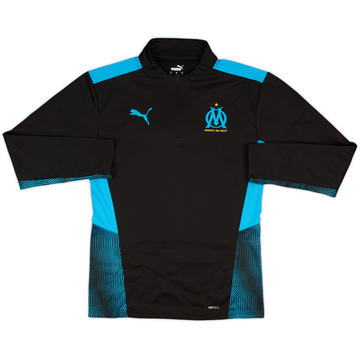 2020-21 Olympique Marseille Puma 1/4 Zip Drill Top - 9/10 - (S)