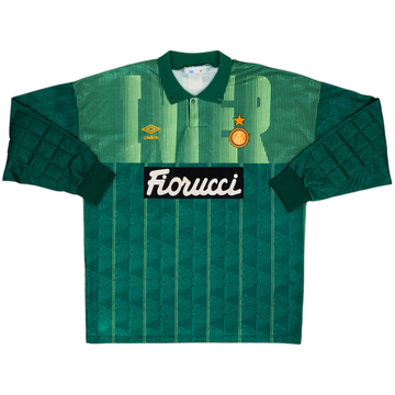 1991-92 Inter Milan GK Shirt #1 - 8/10 - (L)