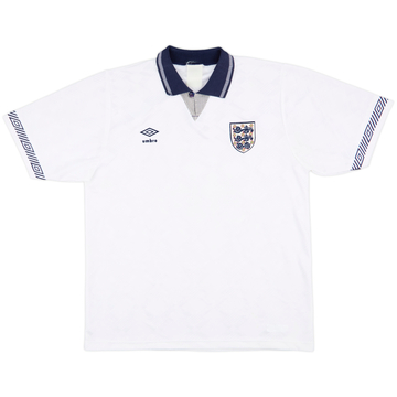 1990-92 England Home Shirt - 8/10 - (XL)