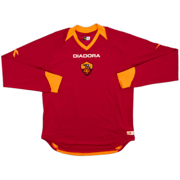 2006-07 Roma Home L/S Shirt - 7/10 - (XS)