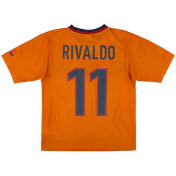 1998-00 Barcelona Basic Third Shirt Rivaldo #11 - 8/10 - (XL.Boys)