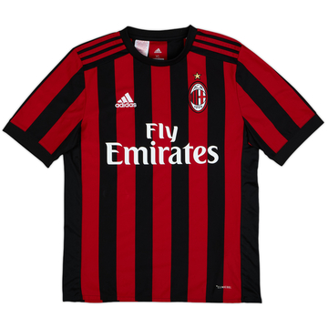 2017-18 AC Milan Home Shirt - 8/10 - (XL.Boys)