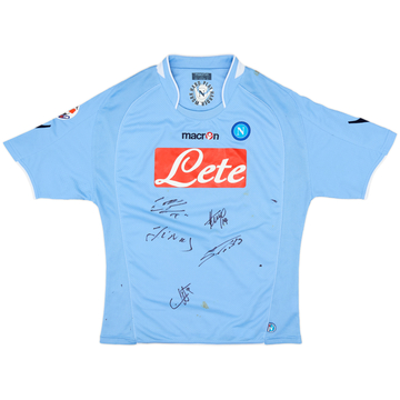 2009-10 Napoli 'Signed' Home Shirt - 5/10 - (XS)