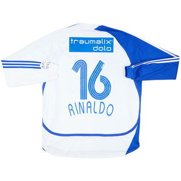 2006-08 Grasshoppers Match Issue Home L/S Shirt Rinaldo #16