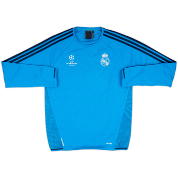 2015-16 Real Madrid CL adidas Sweat Top - 8/10 - (M)