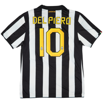 2010-11 Juventus Home Shirt Del Piero #10 - 7/10 - (L)