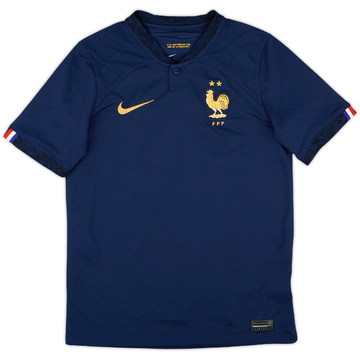 2022-23 France Home Shirt - 8/10 - (M.Boys)