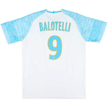 2018-19 Olympique Marseille Home Shirt Balotelli #9 - 6/10 - (L)