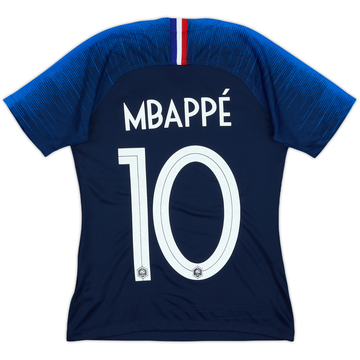 2018 France Home Shirt Mbappe #10 - 7/10 - (Women's XS)