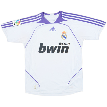 2007-08 Real Madrid Home Shirt - 6/10 - (L.Boys)