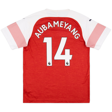 2018-19 Arsenal Home Shirt Aubameyang #14 - 4/10 - (L)