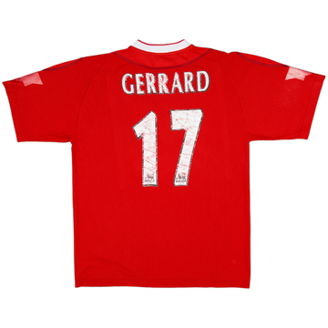 2002-04 Liverpool Home Shirt Gerrard #17 - 4/10 - (M)