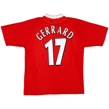 2002-04 Liverpool Home Shirt Gerrard #17 - 5/10 - (L)