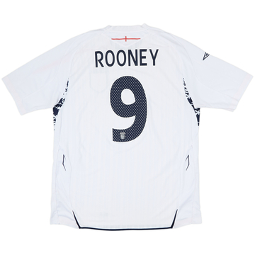 2007-09 England Home Shirt Rooney #9 - 6/10 - (XL)