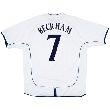 2001-03 England Home Shirt Beckham #7 - 6/10 - (XXL)
