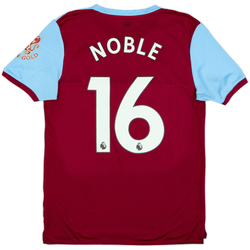 2019-20 West Ham Home Shirt Noble #16 - 6/10 - (M)