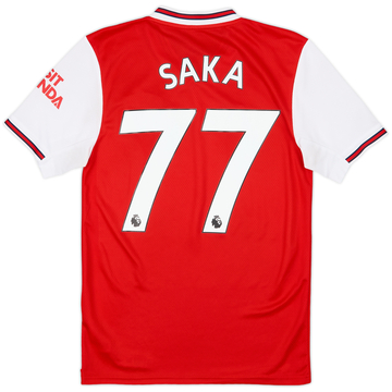 2019-20 Arsenal Home Shirt Saka #77 - 8/10 - (XS)