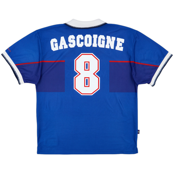 1997-99 Rangers Home Shirt Gascoigne #8 - 8/10 - (XL)