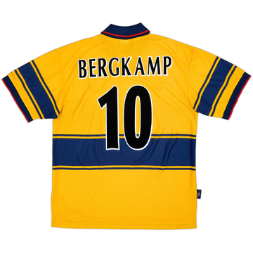 1997-99 Arsenal Away Shirt Bergkamp #10 - 6/10 - (L)