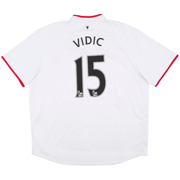 2012-14 Manchester United Away Shirt Vidic #15 - 7/10 - (XXL)