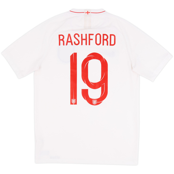 2018-19 England Home Shirt Rashford #19 - 7/10 - (M)