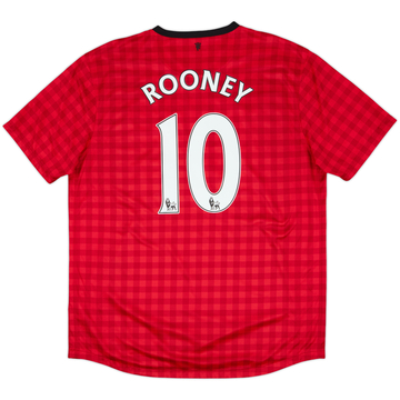 2012-13 Manchester United Home Shirt Rooney #10 - 6/10 - (XL)