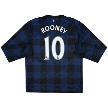 2013-14 Manchester United Away L/S Shirt Rooney #10 - 9/10 - (L)