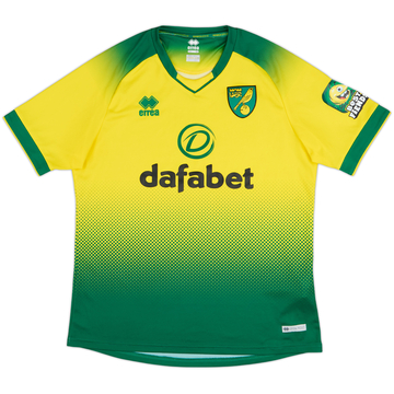 2019-20 Norwich Home Shirt - 9/10 - (XL)