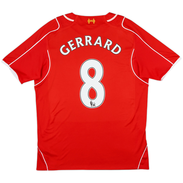 2014-15 Liverpool Camiseta Local Gerrard #8 - 6/10 - (M)
