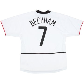 2002-03 Manchester United Away Shirt Beckham #7 - 8/10 - (XL)