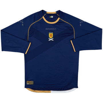 2007-08 Scotland Home L/S Shirt - 4/10 - (M)