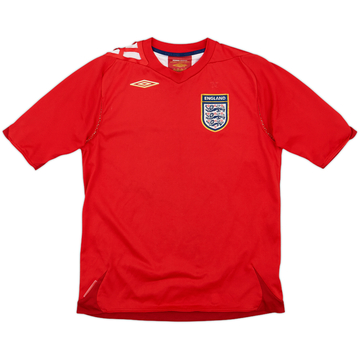 2006-08 England Away Shirt - 5/10 - (L.Boys)