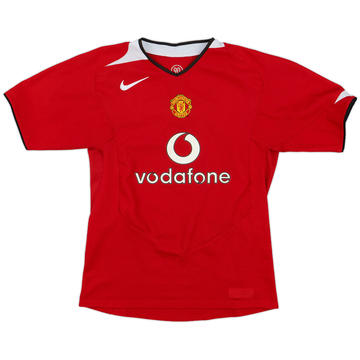 2004-06 Manchester United Home Shirt - 8/10 - (L.Boys)