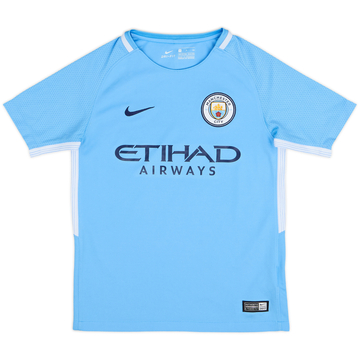 2017-18 Manchester City Home Shirt - 8/10 - (S.Boys)